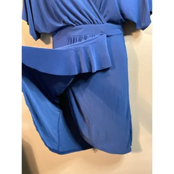 PaperDoll royal blue short sleeve dress - Picture 3 of 6